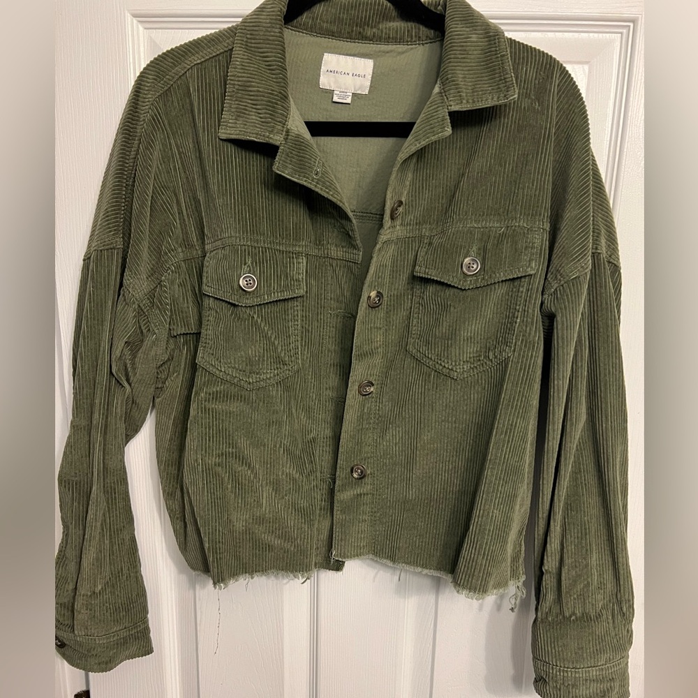 Cropped Corduroy Jacket